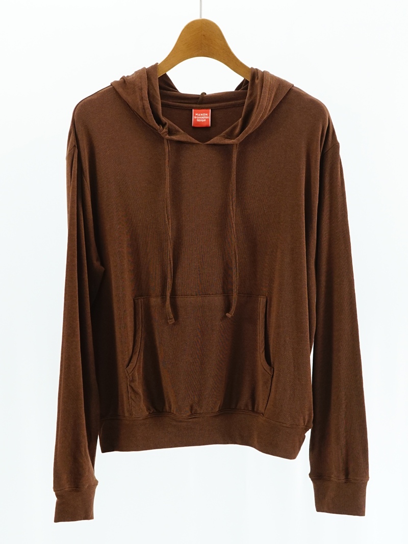 SOFT KNIT HOOD LONG SLEEVE TEE / MNN-C-203