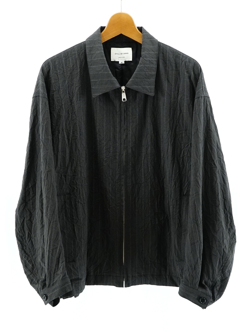 Creasy zip up blouson / BL08263