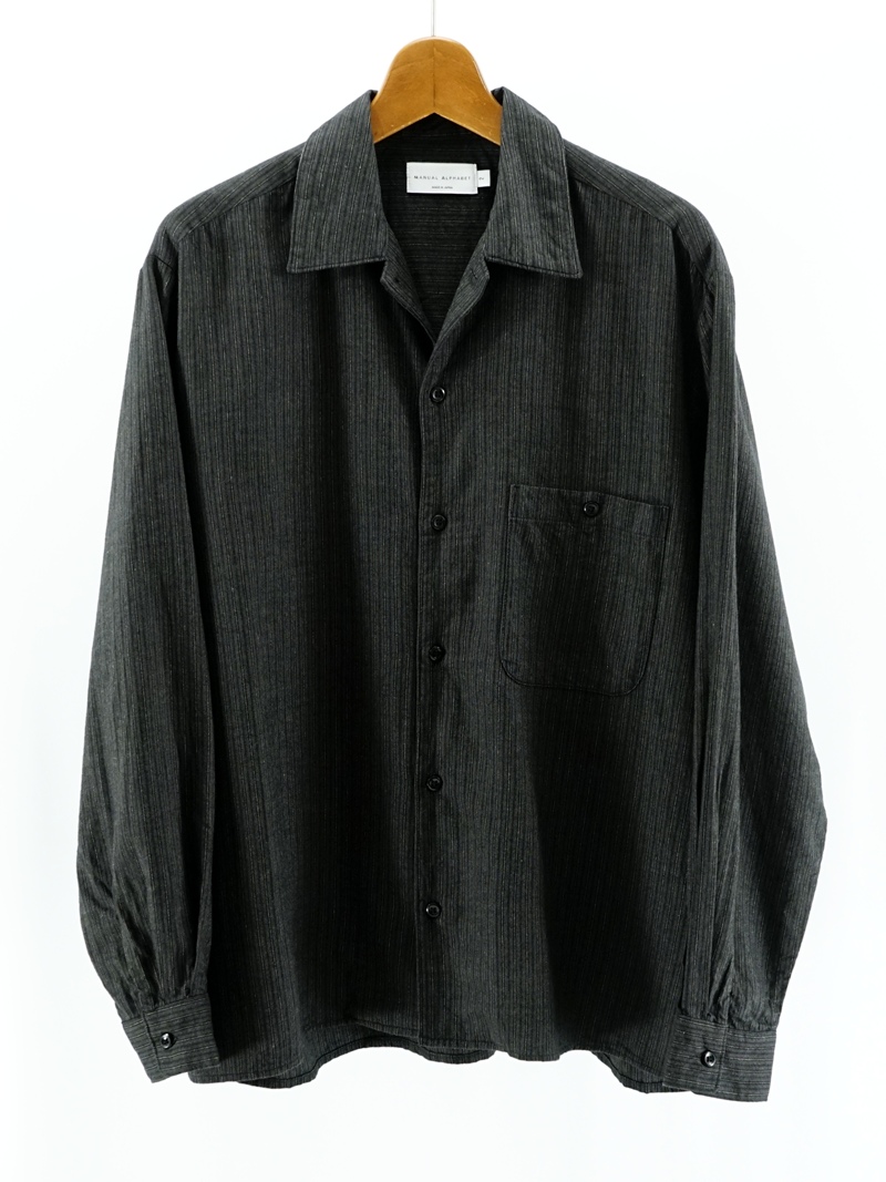 BRUSHED TWILL OPEN SHT / MA-S-857か