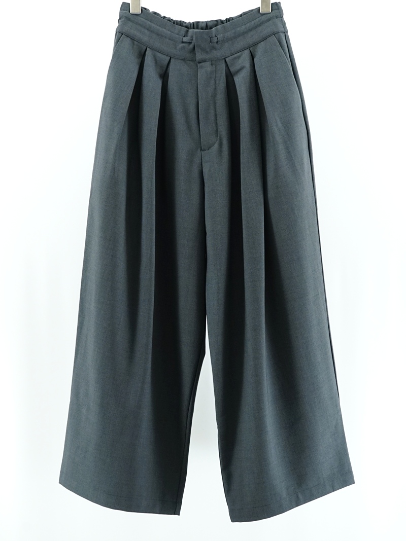 TUCK DESIGN WIDE PANTS “MYUN” / LKL26FPT2156